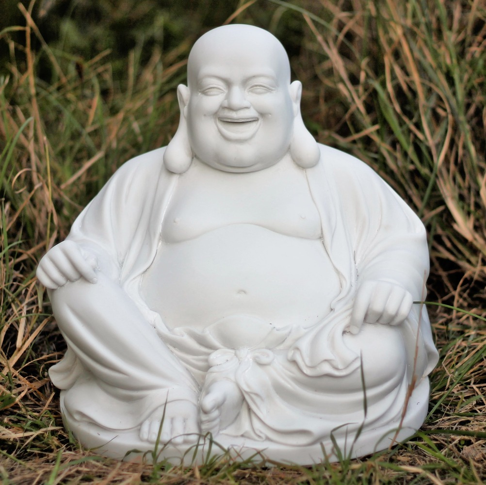 Large Dinova Laughing Buddha White | Pots To Inspire